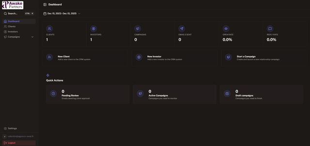 Aperçu du projet Awake Partners